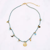 Boho Halskette Blau