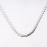 Silver Snake Mini Halskette